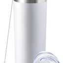 20 oz Skinny Tumbler with Lid and Straw,Stainless Steel Vacuum Insulated Tumbler Cup Double Wall Leak-proof Coffee Mug,Travel Thermal Water Tumbler for Home,Office,Outdoor