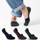 2 x COOLMATE GLOBAL 6 Pack No Show Men Socks, Low Cut Ankle Sock Moisture Wicking