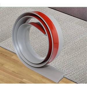 Transition Strip Self Adhesive Carpet & Flooring Transitions Edging Trim Strip PVC Threshold Transitions Suitable for Threshold Height Less Than White 2 Inch
