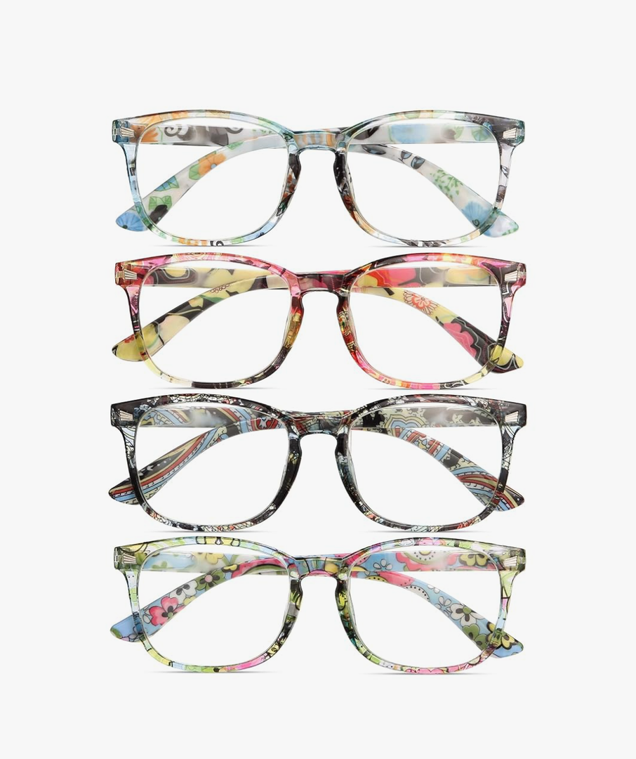 BLS BLUES Reading Glasses for Women/Men, Readers for Women/Men, Eye glasses, Blue Light Reading Glasses, Cheaters, Eyeglasses(2.0)