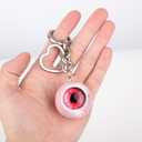 2pcs Goth Eyeball Keychain, Halloween Creepy Horror Bag Charm with Heart Key Ring Halloween Accessories for Men Women