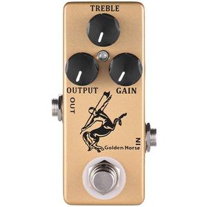 Overdrive Function Guitar Effect Pedal with True Bypass for Electric Guitar (Golden Horse)