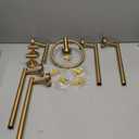 Brushed Gold 6 Pieces Bathroom Hardware Accessories Set Gold Towel Bar Set,Modern Towel Holder Set for Bathroom,Stainless Steel Towel Rack Set Wall-Mounted 23.6 Inch