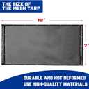 7'x12' Dump Trailer Tarp Kit, with Rear Anti-Sail Bow Set (with Tarp)