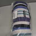 Oversize Picnic Blankets with Foldable,MEIRILE Waterproof Blanket Made of PEVA for Camping,Park, Beach,Grass,Outdoor(60"*80") (Blue-White, 60"X80")