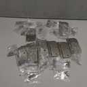 Treasem 12 Pack Rounded Satin Nickel Door Hinges, 3.5 x 3.5 Inch Hinges with 5/ 8" Radius Corners, Durable and No Squeak Hinges, for Home Interior, Exterior Doors and Commercial Use