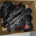METROLLER Inline Skates for Girls and Boys, Women, Men 4 Sizes Adjustable Inline Skates with Light Up Wheels, Illuminating Beginner Skates, XL