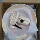 MS!MAKE SURE Adjustable Raised Cat Bowls, Ceramic Elevated Cat Bowls, Pet Bowl with Anti - Slip Rubber Pad, Leak - Proof, Lead & Cadmium Free, Whisker - Friendly, for All Life Stages of Age Pink