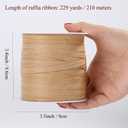 Whaline 229 Yards Raffia Paper Ribbon Christmas Kraft Craft Packing Paper Twine Festival Gift Wrapping DIY Crafts Ribbon for Decoration and Weaving, 1/4 inch Width