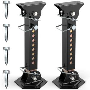 Upgraded Telescoping RV Camper Accessories - 2 Pack Trailer Stabilizer Jacks, Adjustable 12" to 18", Slide Out Supports 1200 Lbs Capacity Each