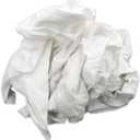 A&A Wiping Cloth - Recycled Cut White Sheeting Rags, Strong & Absorbent Cleaning Rags for All Clean-up Purposes, Reusable Cloth, Ideal for Machine Cleaning, Maintenance, Garage, 25 Pound Box