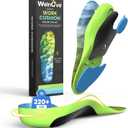 Welnove Work Boot Insoles High Arch Support for All-Day Standing Comfort Relief for Plantar Fasciitis, Flat Feet, Achilles Tendonitis & Heel Pain Cushioned Heel Cups & Shoe Inserts - M