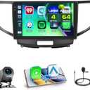 4+64GB Android 15 Car Stereo for Acura TSX 2009-2014, Honda Spirior 2009-2013, Honda Accord 2008-2012 Wireless Carplay Android Auto, 9 Inch Incell Touch Screen Car Stereo GPS, Backup Camera