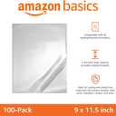 Amazon Basics Clear Thermal Laminating Plastic Paper Laminator Sheets, 2.8 mil, 9.0 x 11.5-Inch, 100-Pack