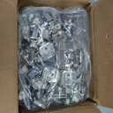 Furniware 30 Pieces 1/4" Small Overlay Concealed Face Frame Hinges, 105 Open Angle 4 Level Soft Close Screw On Compact Cabinet Hinge,for Face Frame Door, Soft Close On/Off Switch, Self Closing