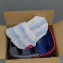 O-Cedar H2prO Flat Mop System | Quick Cleaning Tool | Clean with Water | Machine Washable Reusable Microfiber Mop Pad | Safe on Wood Floors, Vinyl, Tile, Baseboards, Walls