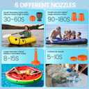 Portable Air Pump for Inflatables, 3600mAh Battery Rechargeable Pump Inflator/Deflator Mini Air Pump, Tiny Air Pump with Camping Light for Pool Floats,Air Mattress,Swimming Rings,Vacuum Storage Bags