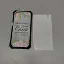 for Samsung Galaxy A16 5G Phone Case with Tempered Glass Screen Protector Dual Layer Soft TPU Hard PC Heavy Duty Shockproof Protective Cover Case for Samsung A16 5G, Bible Verse Philippians 4-13