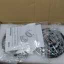 Modern Black Farmhouse Clear Glass Cylinder Pendant Light Fixture,Island Lights for Kitchen,Mini Pendant Lighting for Kitchen Island Decor - 4.75 Inch Shade 58 Inch Cord (Black 2 Pack)