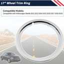 17" Wheel Trim Ring Compatible with Volkswagen Beetle 2012 2013 2014 2015 2016 2017 2018 2019 Replace 5C0601157A 5C0-601-157-A Hubcap Ring