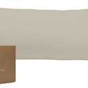 Bioweaves 100% Organic Cotton Body Pillow Cover for Body Pillowcases 300 Thread Count Soft Sateen Weave GOTS Certified with Zipped Closure - 21" x 54", Sand