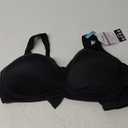 Playtex Women's Wireless Bra, Secrets Perfectly Smooth Wirefree Bra, Full Coverage, US4707 (42C, Black Side Panel)