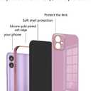 Compatible with Samsung Galaxy A04 Case Silicone Pink, Plating Phone for Samsung A04 Case Shockproof Thin and Soft Cover (Purple)