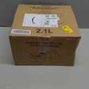 Lawfery Ceramic Cat Water Fountain, 2.1L/71oz Cat Fountain with 3 Carbon Filters and 2 Water Pumps, Cupcake Pet Water Fountain for Cats and Dogs (Purple)