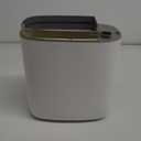 ELPHECO Slim Bathroom Trash Can with Lid, 2.5 Gallon Automatic Adsorption Garbage Can, Sensor Trash Bin, Slim Waterproof Garbage Can, Smart Waste Bin for Narrow Space, Bag Self-Absorbing, Golden