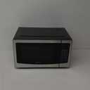 West Bend WBMW110S Microwave Oven 1000-Watts Compact with 6 Pre Cooking Settings, Time and Weight Defrost, Electronic Control Panel and Glass Turntable, Metallic