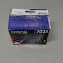EPSON 702 DURABrite Ultra Ink High Capacity Black & Standard Color Cartridge Combo Pack (T702XL-BCS) Works with WorkForce Pro WF-3720, 3730, 3733