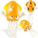 Electric Dancing Octopus Toy for Kids Squid Tummy Time Lights & Music, Interactive Crawling Baby Toy for Toddlers Boys Girls Ages 3-8, 4 5 6 7 Years Old Birthday Gift, Funny Indoor Pet Toys Cats Dogs (Yellow)