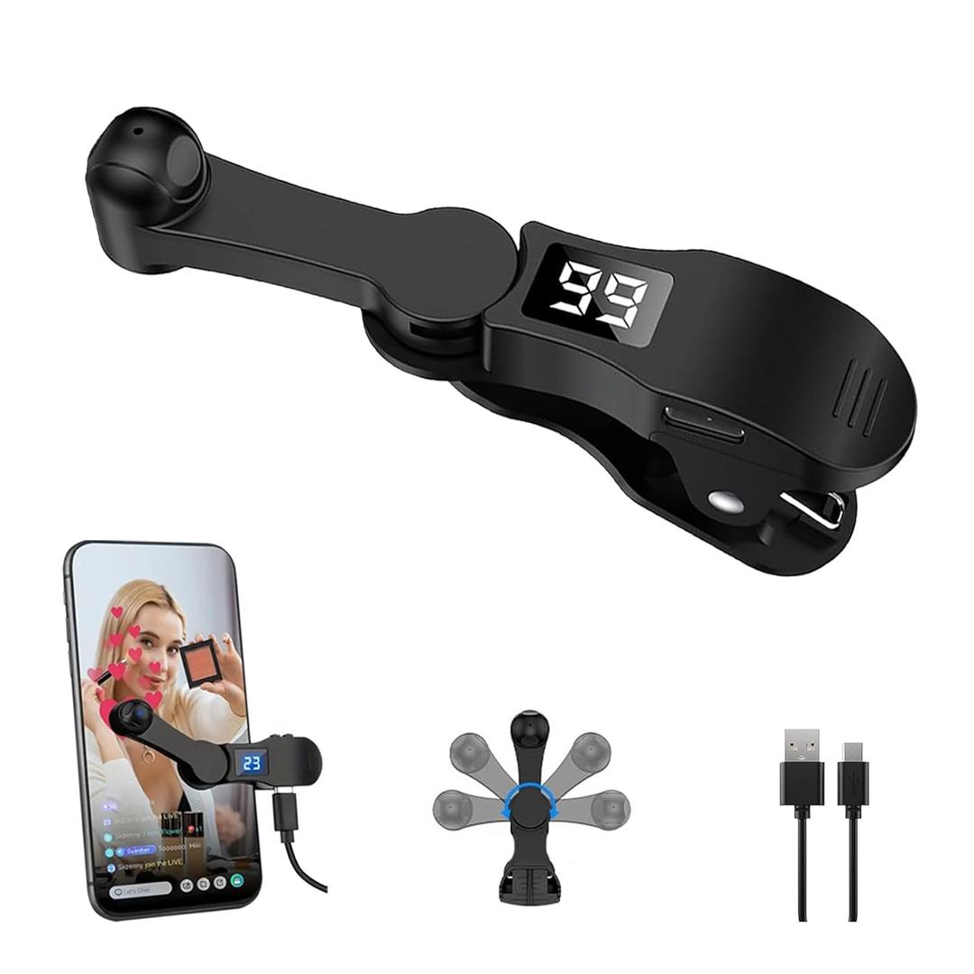 Aylthyo Auto Clicker for Smart Phone, Phone Screen Device Speed Clicker for iPhone iPad Apps, Fast Click Simulation Finger Continuous Click for Tiktok, Live Broadcasts Likes, Lightning Deal, Reward Task, Plug and Play(Black)