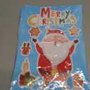 7 x 286 PCS 10 Sheet Double-Sided Christmas Window Clings, Christmas Snowflake Window Clings Stickers for Glass, Xmas Holiday Santa Claus Snowflake Decals for Party