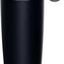 KISSKIND Iced Coffee Tumbler with Hidden Straw, 20 oz Reusable Iced Coffee Cup, Ceramic Lined Travel Mug Fits in Bags and Car Cupholders, 100% Leakproof Cold Brew Cup, No Spill, Midnight Espresso