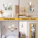 Unbreakable Mirror Tiles, 8PCS 8x8 Peel And Stick on Mirror for Wall Mirrors Decorative, Toddlers for Kids Bedroom, Plastic Gym Frameless Door Small Adhesive Mirrors for Classroom Decor Stickers