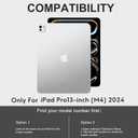 D DINGRICH iPad Pro 13 inch Case 2024 with Keyboard, Magnetic Bluetooth Keyboard with Multi-touch Trackpad, 7 Color Backlit, Smart Folio Leather Cover with Pencil Holder for iPad Pro 13-inch M4, Black