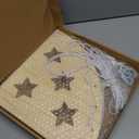 Stuffed Animal Storage Wood Corner Plush Toys Holder with Star Pattern, Length Adjustable Hanging Stuffed Animal Toy Organizer Shelf for Nursery Play Room Bedroom Kid Room