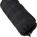 MOLLE Water Bottle Holder Tactical Nylon Bottle Pouches Hydration Carrier for Belt/Backpack/Vest/Bike Sports Outdoor Hiking Camping Hunting Fishing (Inside Diameter: 3 1/4", Black)