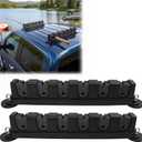 Magnetic Fishing Rod Holder for Truck Bed (2 Pack),Garage Door & SUV Fishing Rod Holder, No-Drill Truck Fishing Rod Rack for Garage Door, Pickup, Roof Rods Storage,Easy Portable & Organization