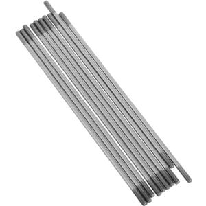 Totority 10pcs Metal Double-Ended Tie Rods Ball Head Connectors for Boats Rc Cars and Models Threaded Connecting Rods for Easy Installation (12.00X0.30X0.30CM)