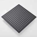 Matte Black Chrome Ultrathin Rainfall Shower Head Bathroom Accessories Stainless Steel Shower Heads