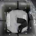 Pamo Babe Portable Crib Baby Playpen with Mattress and Carry Bag Grey