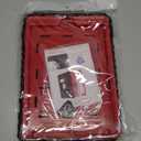 Case for iPad 9th/8th/7th Generation 2021/2020/2019(10.2 inch), Heavy Duty Military Grade Shockproof Rugged Protective 10.2" Cover with Built-in Stand for iPad 9 8 7 Gen (Black+Red)