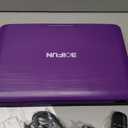 BOIFUN 17.5" Portable DVD Player with 15.6" Large HD Screen, 6 Hours Rechargeable Battery, Support USB/SD Card/Sync TV and Multiple Disc Formats, High Volume Speaker, Purple