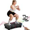 AXV Vibration Plate Fitness Platform Exercise Machine Vibrating Lymphatic Drainage Shaking Workout Full Body Shaker Vibrate Stand Shake Board Sport Gym Pad for Weight Loss Fat Burner for Women Men