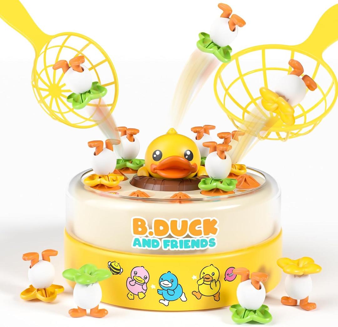 BLF FUN B.Duck Games for Kids Age 4-6, Board Games Bounce and Catch Duck Toys for Kids 4-8, Family Board Games for 5-7 Boys Girls, Birthday Gifts Christmas Party Games for Toddlers 3-5