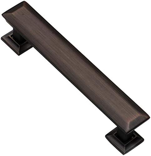 Southern Hills 5pc Brown Pulls for Cabinets - 4" Screw Spaced Handles for Cabinets and Drawers - Kitchen, Dresser Drawer Handles - Brown Cabinet Pulls