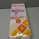 Multifunction Magic Rubber Air Broom, Replaceable Silicone Floor Squeegee, Sweeper and Scrape 2 in 1 Household Cleaning Squeegee Broom for Floor, Bathroom, Kitchens, Tile, Glass (Orange)