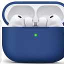 for AirPods Pro 3 Case 2025 Come with Cleaner Kit,Soft Silicone Protective Cover for Apple AirPods Pro 3rd Generation Cases with Keychain, AirPod Pro 3 Case for Women Men-Midnight Blue